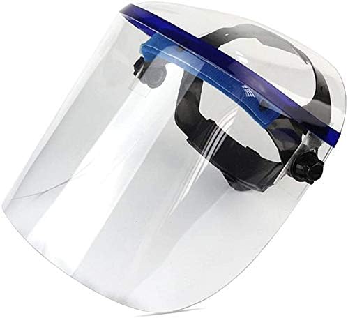 BLCVC Transparent Protective Face,Anti-Saliva Protective Mask Splash-proof Head-mounted Welding Face Kitchen Protection Anti-bacterial splash