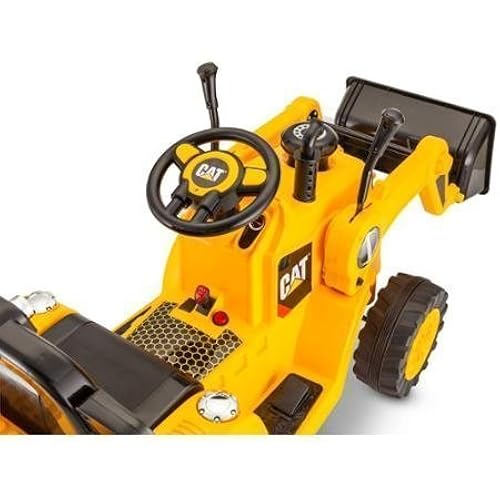 Kidtrax CAT Bulldozer/Tractor 6V Battery Powered Ride-On, Yellow