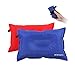 REDCAMP Inflatable Camping Pillow 2 Pack, 3.2oz Ultralight Inflatable Travel Pillow for Backpacking, Soft Top Fabric Anti-Slip Base
