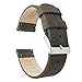 Barton Quick Release Top Grain Leather Watch Band Strap - Choose Color - 16mm, 18mm, 20mm, 22mm or 24mm - Espresso (Dark Brown) 20mm