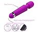 Waterproof |Powerful | Cordless Vibrating Mini Wand Massager | For Muscle Aches & Sports Recovery | Multi speed | Travel Friendly | Muscle Pain | Body-Safe Silicone | Wireless Fast Rechargeable - Pink