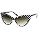 zeroUV - Polka Dot Cat Eye Womens Mod Fashion Super Cat Sunglasses