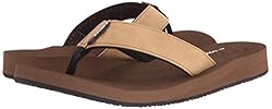 Cobian Men's Floater Flip Flop, Tan, 12 M US