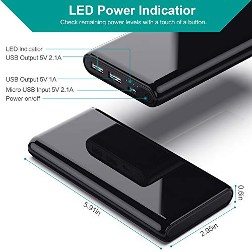 Portable Charger Power Bank 25800mAh,Ultra High Capacity External Battery Pack Dual Output Port with 4 LED Indicator Lights Portable Phone Charger for Smartphone,Android Phone,Tablets and More - Thumbnail 2