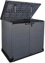 Duramax Cedargrain StoreAway 1200L Plastic Garden Storage Shed Grey view 14