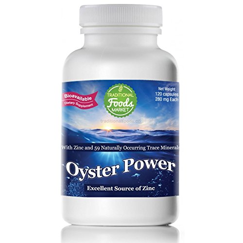 Oyster Power Powder - Bio-available Zinc, 120 Capsules by Traditional Foods Market
