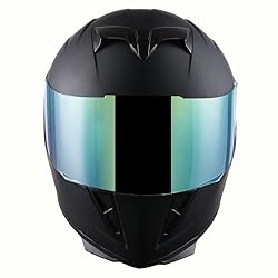 1STorm Motorcycle Full Face Helmet Skull King Matt