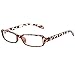 FancyG® Vintage Inspired Classic Retro Style Rectangle Shape UV Protection Blue Tint Glasses Frame Clear Lens Eyewear - Leopard