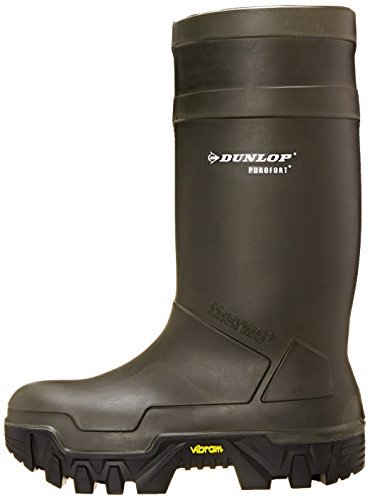 Dunlop E90203313 Explorer Thermo Full Safety Boots with Slip-Resistant Vibram Rubber Sole and Steel Toe, 100% Waterproof Purofort Material, Lightweight and Durable Protective Footwear, Size 13