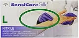 Medline SensiCare Silk Nitrile Exam Gloves, With Film - 250 Per Box