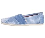 Toms Womens Classics Blue Tie-Dyed Slip-Ons