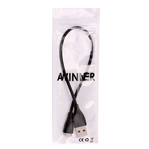 AWINNER Replacement USB Charger Cable for Fitbit Charge Hr Band Wireless (1-Pack)