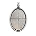 Dcatcher 24 PCS Bezel Pendant Trays Oval Cabochon Settings Trays Pendant Blanks, Antique Silver