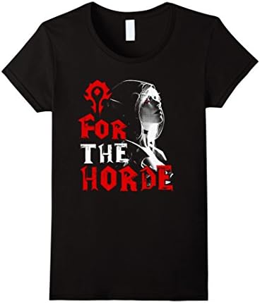Women's For The Horde Sylvanas Windrunner WOW T-shirt XL Black