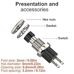 Gebildet 10pcs 7mm 3V-6V-12V-24V-230V/1A Prewired