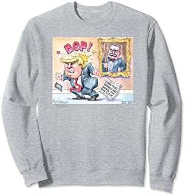 Unisex Matt Wuerker- Bully Pulpit or Bully in the Pulpit Sweatshirt Large Heather Grey