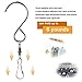 10 Pack Swivel Hooks Clips Smooth Spinning for Hanging Wind Spinners Wind Chimes Crystal Twisters Party Supply Rotating Display S Hooks