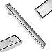 ZOIC Linear Stealth Tile Insert Floor Grate Bathroom Shower Waste Drain 304 Stainless Steel Side Outlet 31.49 Inches (800MM)