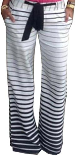 FXL Women's Wide Leg Casual Classic Stripes PALAZZO PANTS As Picture XL
