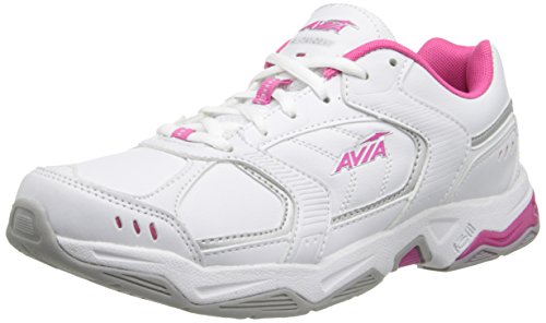 UPC 886524692880, AVIA Women&#39;s Tangent Cross Training Shoe,White/Pink Scorch/Chrome Silver,7.5 M US