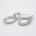L'vow Clear Crystal Script Initial 26 Letter A - Z Brooch pin (J)