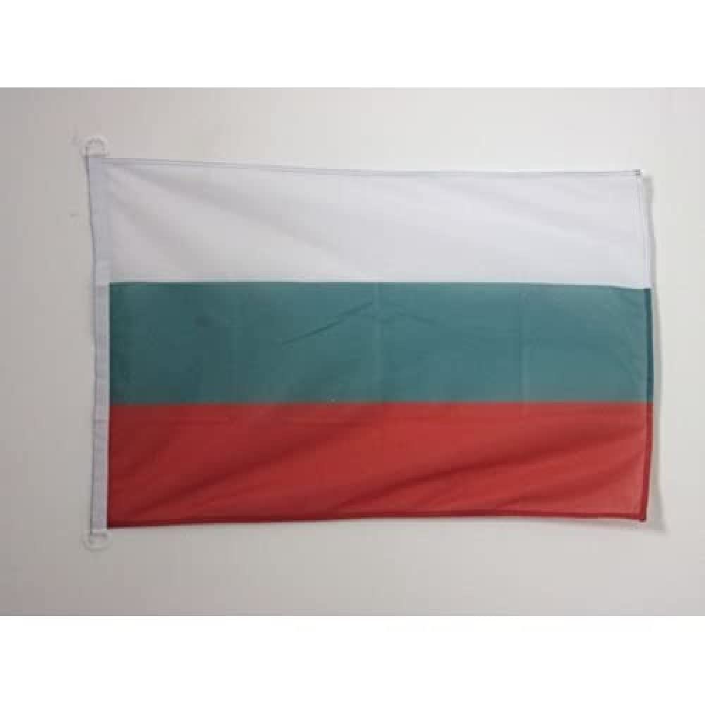 AZ FLAG - Bulgaria Flag - 2x3 Ft - For Outdoor - Bulgarian Banner Knitted Polyester with Two Plastic Rings - Fade Resistant - Vivid Colors - 2' x 3' Feet - 90x60 Cm