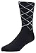6 Pack Men's Dress socks - bamboo fiber by Velette - Size 10-13 (Black)