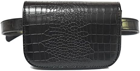 crayfomo Fashion Mini Waist Bag for Women Crocodile Pattern Fanny Pack Leather Waterproof Sport Bag Running Outdoor Pocket (Crocodile)