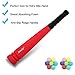 Aoneky Min Foam Baseball Bat and Ball for Toddler - Indoor Soft Super Safe T Ball Bat Toys Set for Kids Age 2 Years Old, Best Gift for Children, 16.5 inch (Red Bat and Yellow Ball)