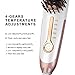 Hair Straightening Brush 3.0 Gift Package, Buture Mini Hair Straightener Brush Negative ion Ceramic Iron Hair Brush Fast Heat Hot Brush Travel Size Anti-scald MCH 110-240V Temperature Lock (White)