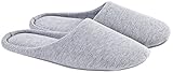Ofoot Women's Cotton Memory Foam Washable Anti-slip Indoor Slippers
