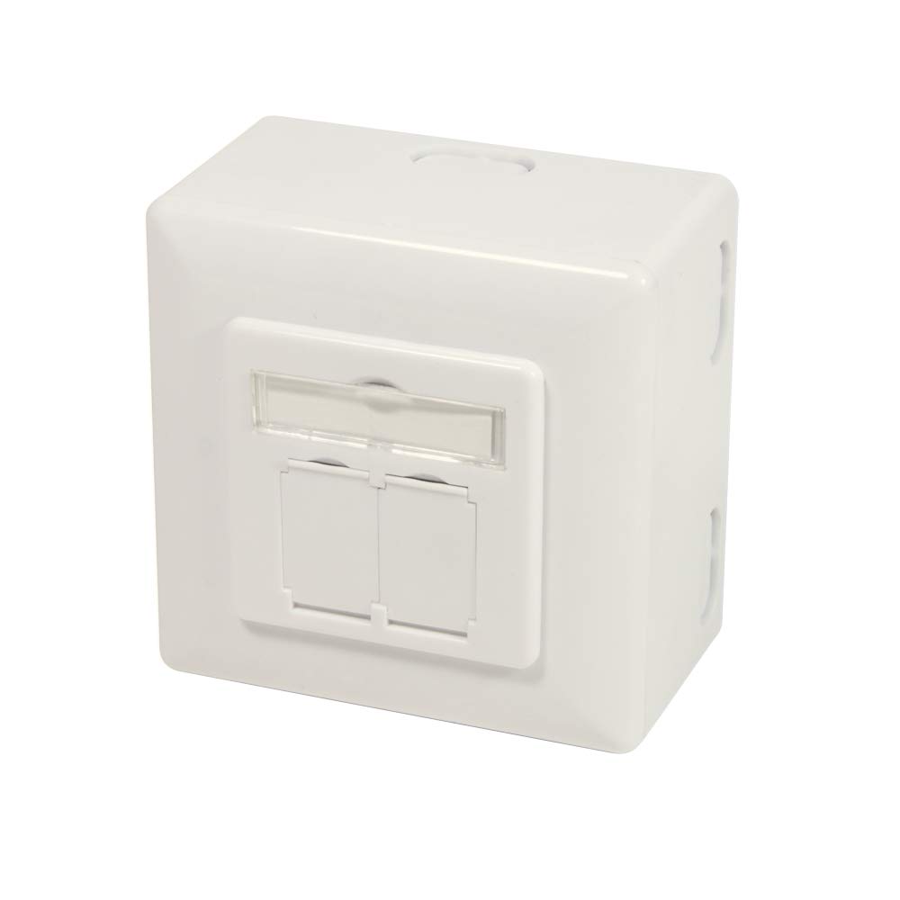 LogiLink NP0124 CAT 6A Flush-Mounted Socket Fully Shielded RAL 901