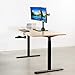 VIVO Black Dual Monitor Stand Adjustable Mount with Freestanding Glass Base | fits 2 Screens up to 27inches (STAND-V002FG)thumb 3