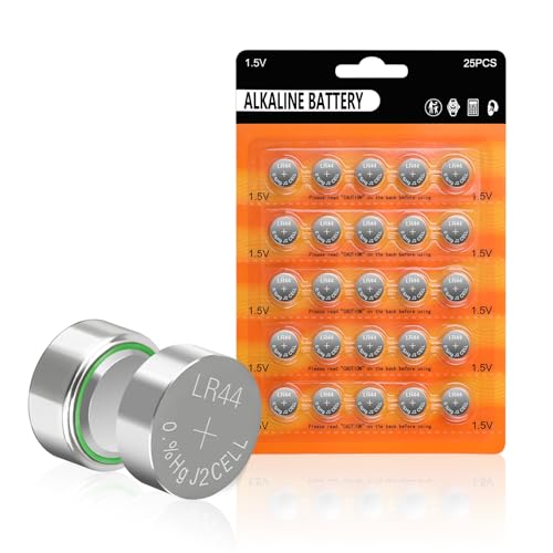 25-Pack AG13 LR44 Batteries , Leak-Proof & Eco-Friendly, Equivalents A76 357 SR44 L1154F, for Watches, Calculators, Toys