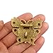 4 PCS Antique Clasp Hasp Latches Vintage Bronze Decorative Butterfly Hook Lock with Screws for Suitcase Case Crafting Wooden Boxes（Length:2-1/4
