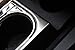 Justautotrim Steel Interior Center & Front Console Cup Holder Panel Frame Cover Trim Accessories for 2014 2015 2016 2017 2018 2019 2020 2021 Toyota Tundra (Center Cup)