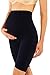 Franato Seamless Maternity Shapewear Elastic High Waist Boyshort Black L