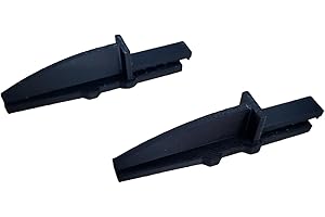 FITTER CRITTER Replacement Lasko Box Fan Feet, 2 Pack, Stronger Than Original, Excellent Fit, 1 SET OF 2 FEET, 2 FEET TOTAL, BLACK