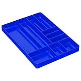 Ernst Manufacturing Home and Garage Organizer Tray, 10-Compartments, Blue