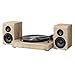 Victrola Wood and Linen Fabric Bluetooth Record Player with 3-Speed Turntablethumb 2