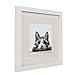 BOJIN 10x10 Picture Frames White, Solid Wood Display Pictures 6x6 with Mat or 10x10 Without Mat, Wall Hanging Decoration Square Photo Frame