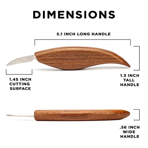 Elemental Tools Wood Carving Knife - A Whittling Knife for Detail Knife Woodworking, Chip Carving Knife Woodworking, Or Add to Any Whittling Kit