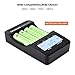 LiitoKala Lii-500 LCD Display Smart Universal Battery Charger with Car Adapter, Intelligent Charger for 3.7V Li-ion/1.2V Ni-MH Cylindrical 18650/26650/14500/21700/AA/AAA Battery-Capacity Test