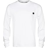 Fintech Box Logo Freedom Heavy-Duty Long Sleeve T-Shirt - Brilliant White