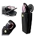 MyEyeglassCase Black Double eyeglasses case | Soft Sunglasses Case for Women | Semi Soft Dual Glasses Case with Magnetic Closure and Cleaning Cloth (IP822 Black)