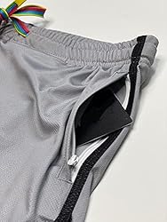 PandaTak Mens Running Booty Shorts, Zippered