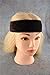 GEX Beauty Flexible Velvet Wig Grip Wig Band Scarf Head Hair Band Adjustable Fastern (Brown)