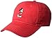 Concept One Disney Mickey Mouse Baseball Hat, Washed Twill Cotton Adjustable Dad Cap, Crimson, One Size