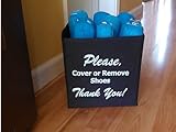Disposable Shoe Cover Box for Realtors"Blue Bootie Box"- Booties not included