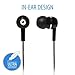 V7 High Definition Noise Isolating 3.5mm Stereo Comfort-Fit Earbuds for music and video audio streaming on smartphones, portable MP3, DVD, Game systems (HA100-2NP) - Black